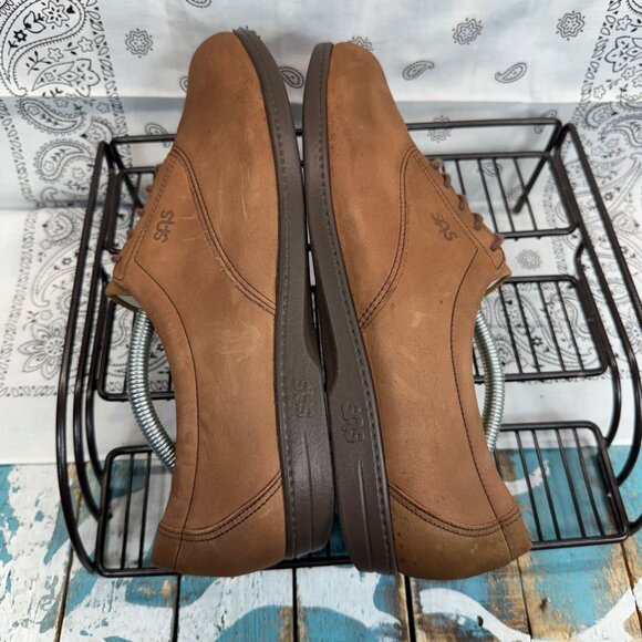 SAS TriPad Comfort Brown Leather Lace Up Shoes Women's Size 10N Made in USA - Picture 6 of 9